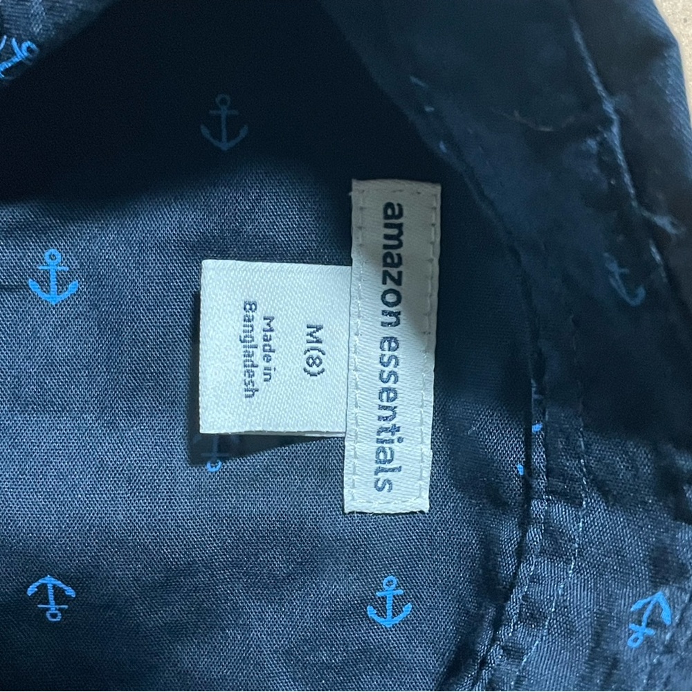 Amazon Essentials Blue Button Down Shirt with Pattern - Picture 6 of 6